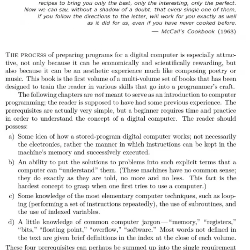The Art of Computer Programming Volume 1 Fundamental Algorithms, 3rd Edition