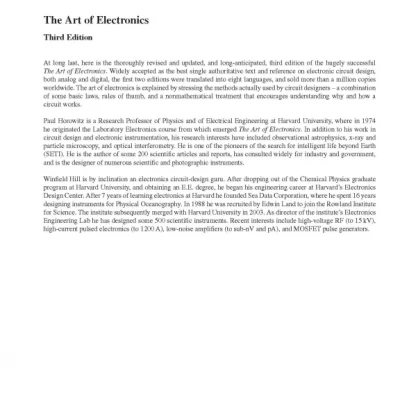 The Art of Electronics