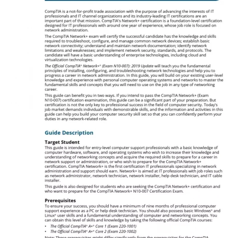 The Official CompTIA Network