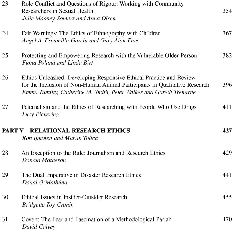 Sách The SAGE Handbook Of Qualitative Research Ethics