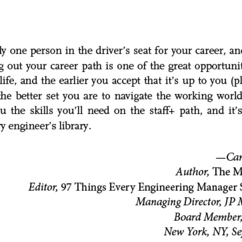 The Staff Engineer’s Path