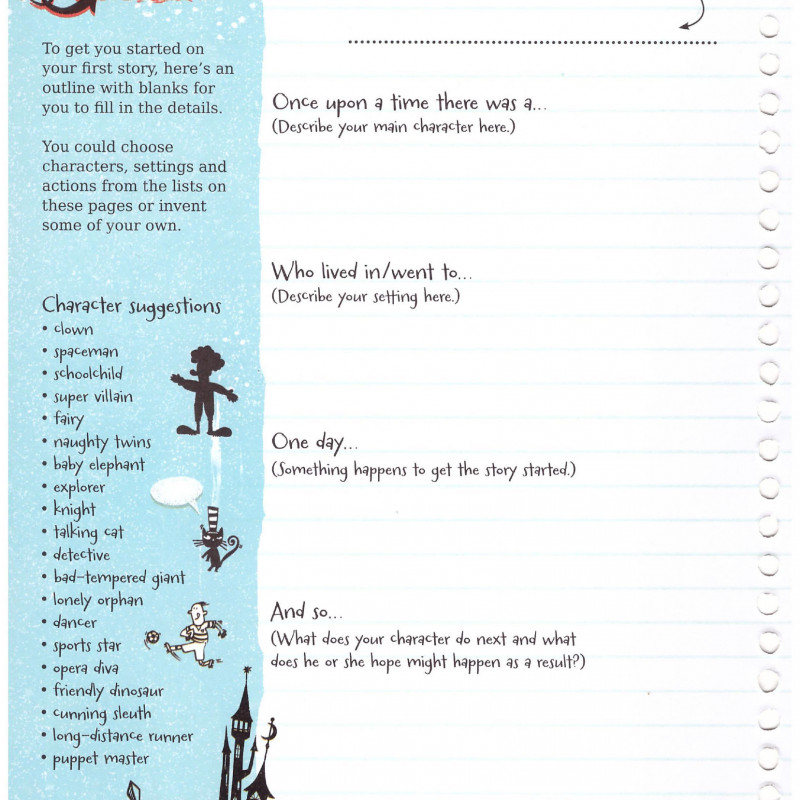 THE USBORNE WRITE YOUR OWN STORY BOOK (Sách màu)