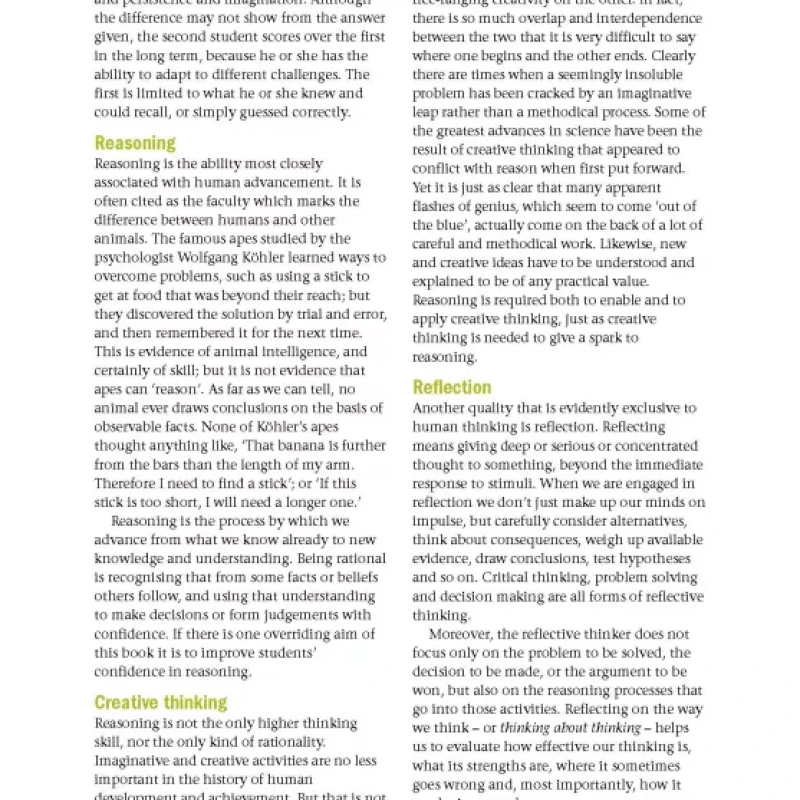 Thinking Skills