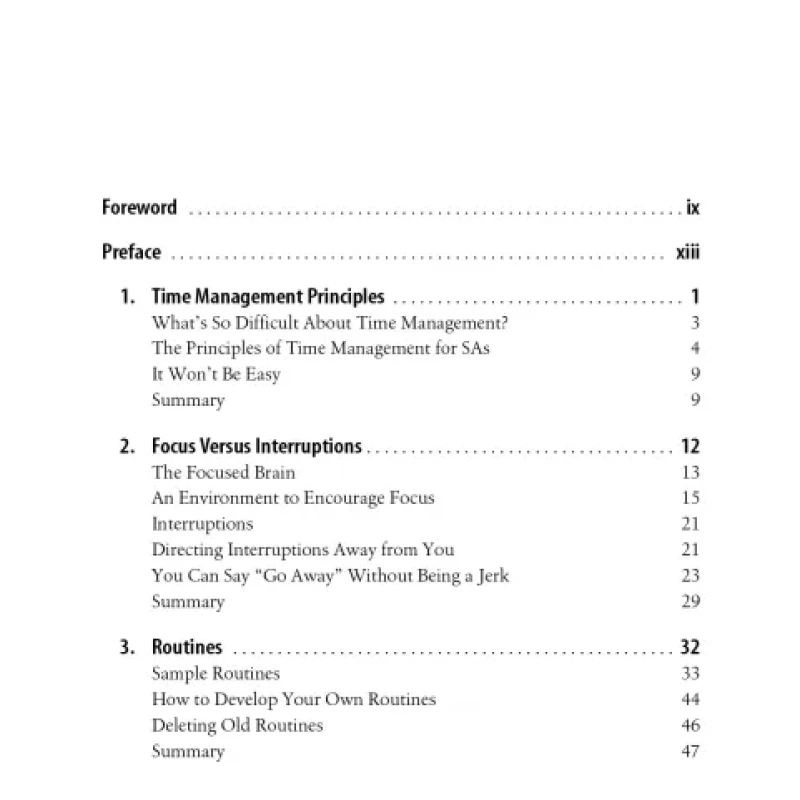 Time Management for System Administrators