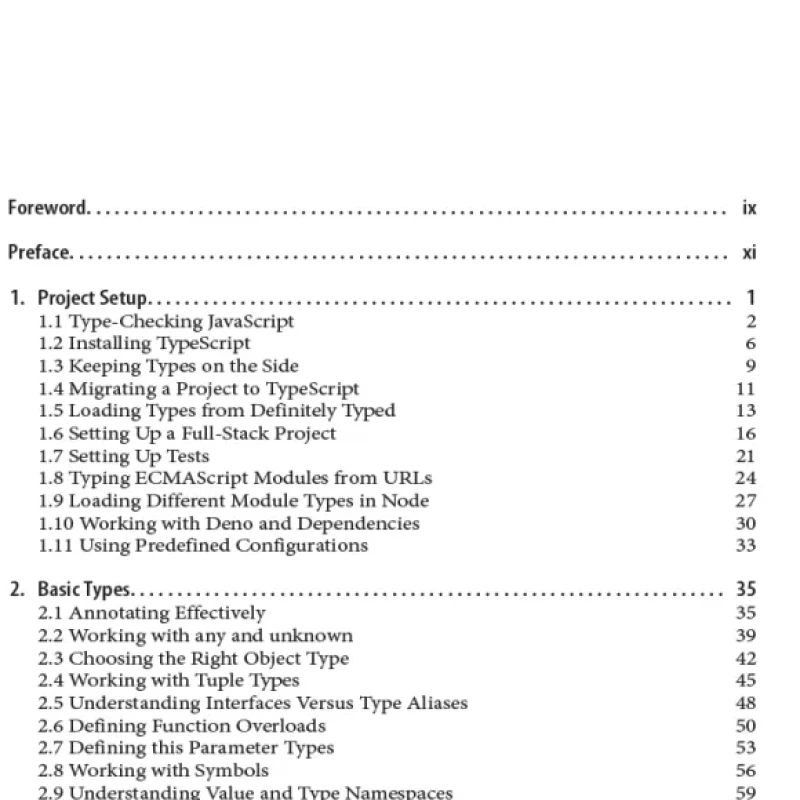 Typescript Cookbook
