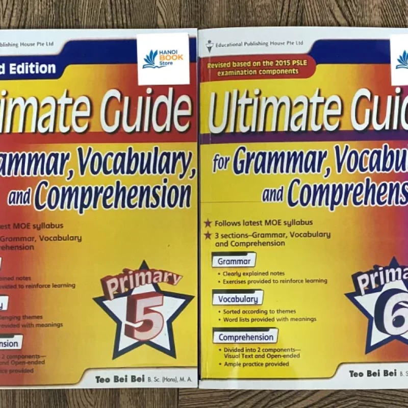 Bộ sách 6 quyển Ultimate Guide for Grammar vocabulary and Comprehension 1,2,3,4,5,6