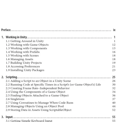 Unity Development Cookbook