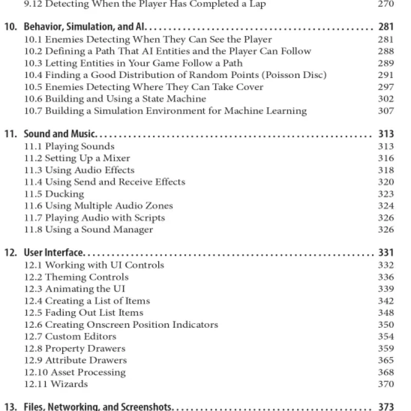 Unity Development Cookbook