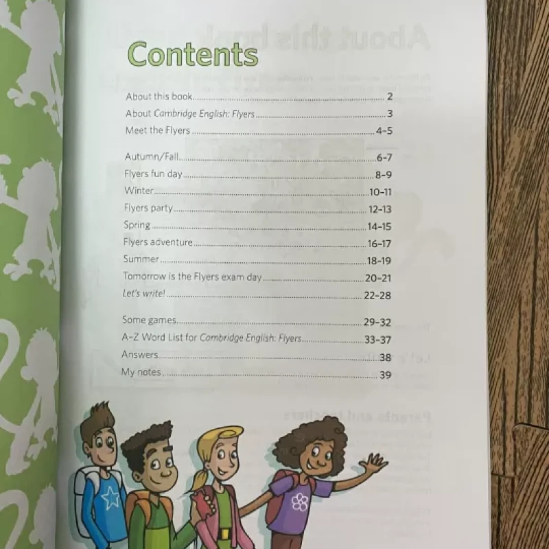 Bộ 3 quyển A1 Movers, FLYERS, STARTERS WORDLIST PICTURE BOOK
