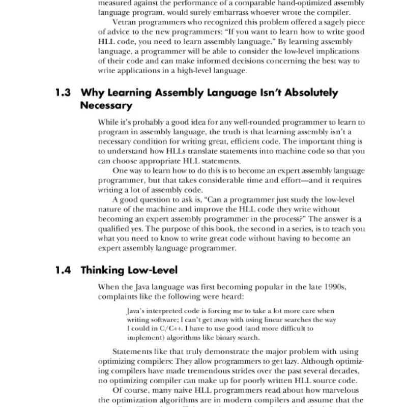 Write Great Code Thinking Low-Level